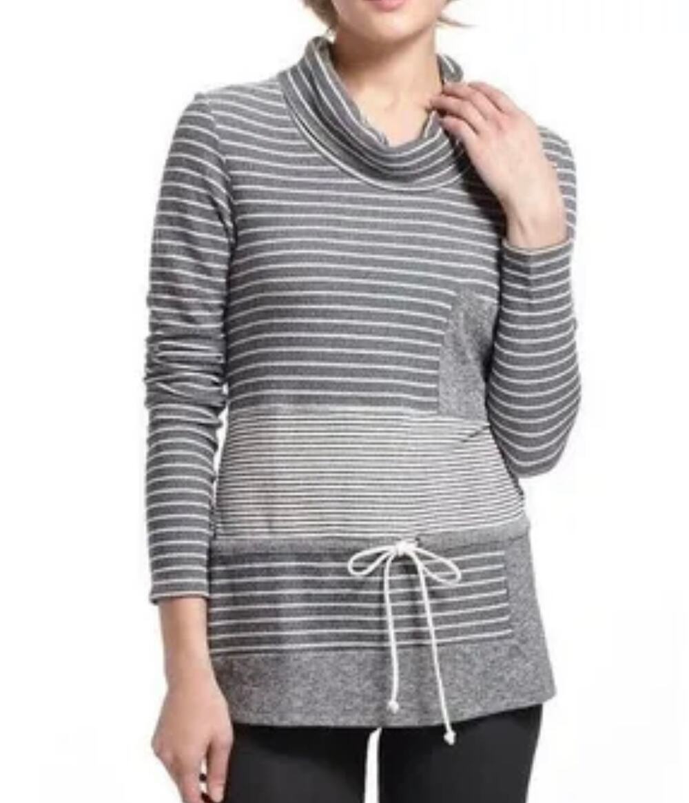 ANTHROPOLOGY Saturday Sunday Striped Trio Long Sleeve Top Sweater XS